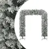Image de vidaXL Arche de sapin de Noël à flocons de neige 240 cm