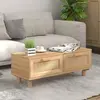 Image de vidaXL Table basse Marron 80x40x30 cm Bois d'ingénierie et pin massif