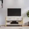 Image de vidaXL Meuble TV Blanc 82x38x45 cm Bois d'ingénierie