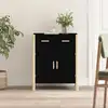 Image de vidaXL Buffet Noir 62x38x75 cm Bois d'ingénierie