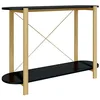 Image de vidaXL Wandtafel 110x38x75 cm bewerkt hout zwart