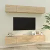 Image de vidaXL Meubles TV muraux 4 pcs chêne sonoma 100x30x30 cm