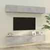 Image de vidaXL Meubles TV muraux 4 pcs Gris béton 100x30x30 cm