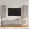 Image de vidaXL Ensemble de meubles TV 4 pcs Sonoma gris Bois d'ingénierie