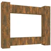 Image de vidaXL Ensemble de meubles TV 8 pcs Chêne fumé Bois d'ingénierie