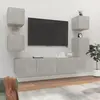Image de vidaXL Ensemble de meubles TV 6 pcs Gris béton Bois d'ingénierie