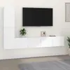 Image de vidaXL Ensemble de meubles TV 4 pcs Blanc Bois d'ingénierie
