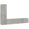 Image de vidaXL Ensemble de meubles TV 4 pcs Gris béton Bois d'ingénierie