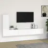 Image de vidaXL Ensemble de meubles TV 3 pcs Blanc Bois d'ingénierie