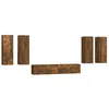 Image de vidaXL Ensemble de meubles TV 6 pcs Chêne fumé Bois d'ingénierie