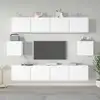 Image de vidaXL Ensemble de meubles TV 6 pcs Blanc Bois d'ingénierie