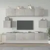 Image de vidaXL Ensemble de meubles TV 6 pcs Gris béton Bois d'ingénierie