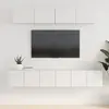 Image de vidaXL Ensemble de meubles TV 5 pcs Blanc Bois d'ingénierie