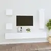 Image de vidaXL Ensemble de meubles TV 5 pcs Blanc Bois d'ingénierie