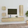 Image de vidaXL Ensemble de meubles TV 5 pcs Chêne sonoma Bois d'ingénierie