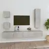 Image de vidaXL Ensemble de meubles TV 5 pcs Gris béton Bois d'ingénierie