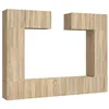 Image de vidaXL Ensemble de meubles TV 6 pcs Chêne sonoma Bois d'ingénierie