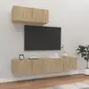 Image de vidaXL Ensemble de meubles TV 3 pcs Chêne sonoma Bois d'ingénierie