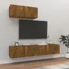 Image de vidaXL Ensemble de meubles TV 3 pcs Chêne fumé Bois d'ingénierie
