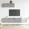 Image de vidaXL Ensemble de meubles TV 3 pcs Gris béton Bois d'ingénierie