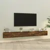 Image de vidaXL Ensemble de meubles TV 3 pcs Chêne fumé Bois d'ingénierie