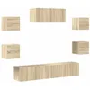 Image de vidaXL Ensemble de meubles TV 7 pcs Chêne sonoma Bois d'ingénierie
