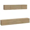 Image de vidaXL Ensemble de meubles TV 4 pcs Chêne sonoma Bois d'ingénierie