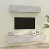 Image de vidaXL Ensemble de meubles TV 4 pcs Gris béton Bois d'ingénierie