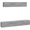 Image de vidaXL Ensemble de meubles TV 4 pcs Sonoma gris Bois d'ingénierie