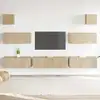 Image de vidaXL Ensemble de meubles TV 7 pcs Chêne sonoma Bois d'ingénierie