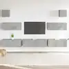 Image de vidaXL Ensemble de meubles TV 7 pcs Gris béton Bois d'ingénierie