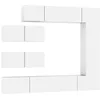 Image de vidaXL Ensemble de meubles TV 7 pcs Blanc Bois d'ingénierie