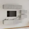 Image de vidaXL Ensemble de meubles TV 6 pcs Gris béton Bois d'ingénierie