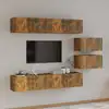 Image de vidaXL Ensemble de meubles TV 6 pcs Chêne fumé Bois d'ingénierie