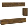 Image de vidaXL Ensemble de meubles TV 6 pcs Chêne fumé Bois d'ingénierie