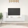 Image de vidaXL Ensemble de meubles TV 4 pcs Blanc Bois d'ingénierie