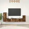 Image de vidaXL Ensemble de meubles TV 4 pcs Chêne fumé Bois d'ingénierie