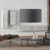 Image de vidaXL Ensemble de meubles TV 4 pcs Gris béton Bois d'ingénierie