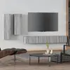 Image de vidaXL Ensemble de meubles TV 4 pcs Sonoma gris Bois d'ingénierie