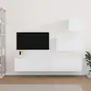 Image de vidaXL Ensemble de meubles TV 4 pcs Blanc Bois d'ingénierie