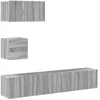 Image de vidaXL Ensemble de meubles TV 4 pcs Sonoma gris Bois d'ingénierie