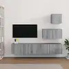 Image de vidaXL Ensemble de meubles TV 4 pcs Sonoma gris Bois d'ingénierie