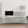 Image de vidaXL Ensemble de meubles TV 4 pcs Gris béton Bois d'ingénierie