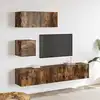 Image de vidaXL Ensemble de meubles TV 4 pcs Chêne fumé Bois d'ingénierie