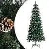 Image de vidaXL Sapin de Noël artificiel avec support Vert 180 cm PVC