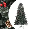 Image de vidaXL Sapin de Noël artificiel avec support Vert 180 cm PVC