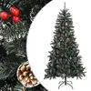 Image de vidaXL Sapin de Noël artificiel avec support Vert 210 cm PVC