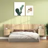 Image de vidaXL Tête de lit avec armoires Chêne sonoma Bois d'ingénierie