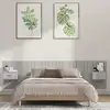 Image de vidaXL Tête de lit avec armoires sonoma gris Bois d'ingénierie