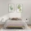 Image de vidaXL Tête de lit avec armoires Blanc Bois d’ingénierie